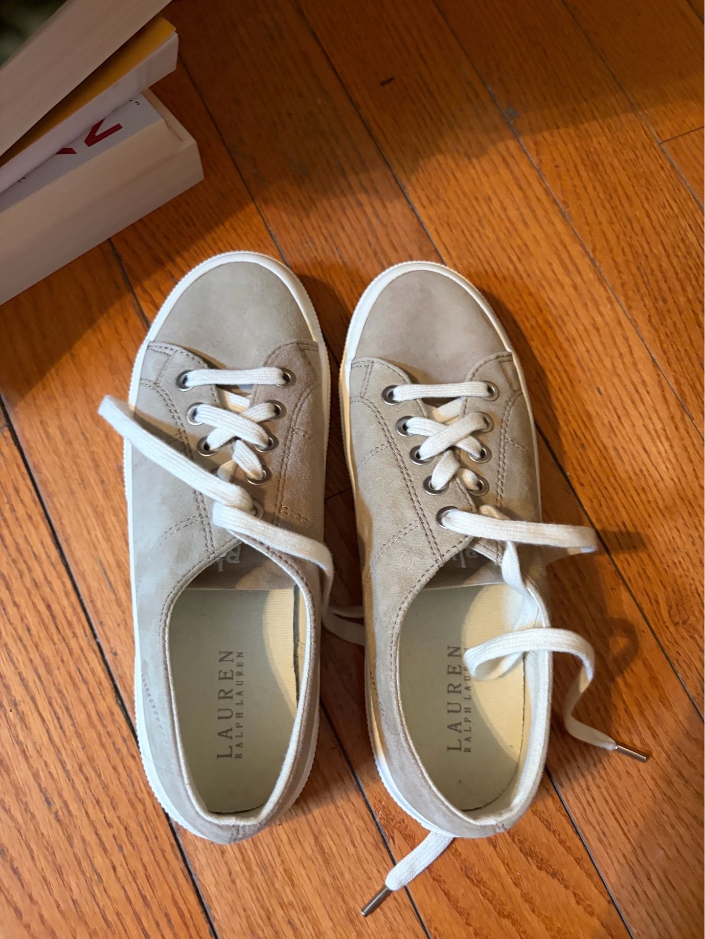 Lauren Ralph Lauren "Jolie" Suede Sneakers — Women's Size 9B, with Box