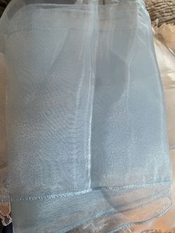 100 Light Blue Chair Bows