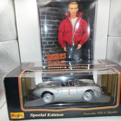 James Dean American Legend Doll By Mattel Timeless Treasures New with Porsche 550 a Spyder lot 2