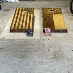 Patriotic Cornhole Boards