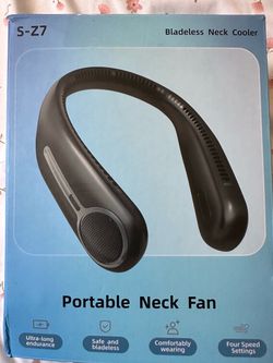 NEW Portable Neck Fan - Bladeless Rechargeable Personal Neck Cooler S-Z7