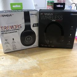2 brand new Morpheus Bluetooth headphones