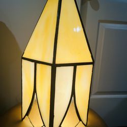 Vintage Stained Glass Slag Electric Hanging Ceiling SWAG LAMP