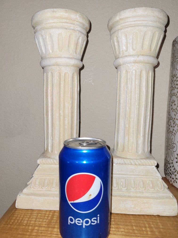 Set 2 Roman 12" Old World Pillars Columns