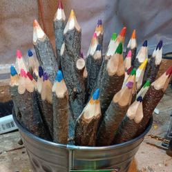 Bucket  of 30 Stick Crayons 