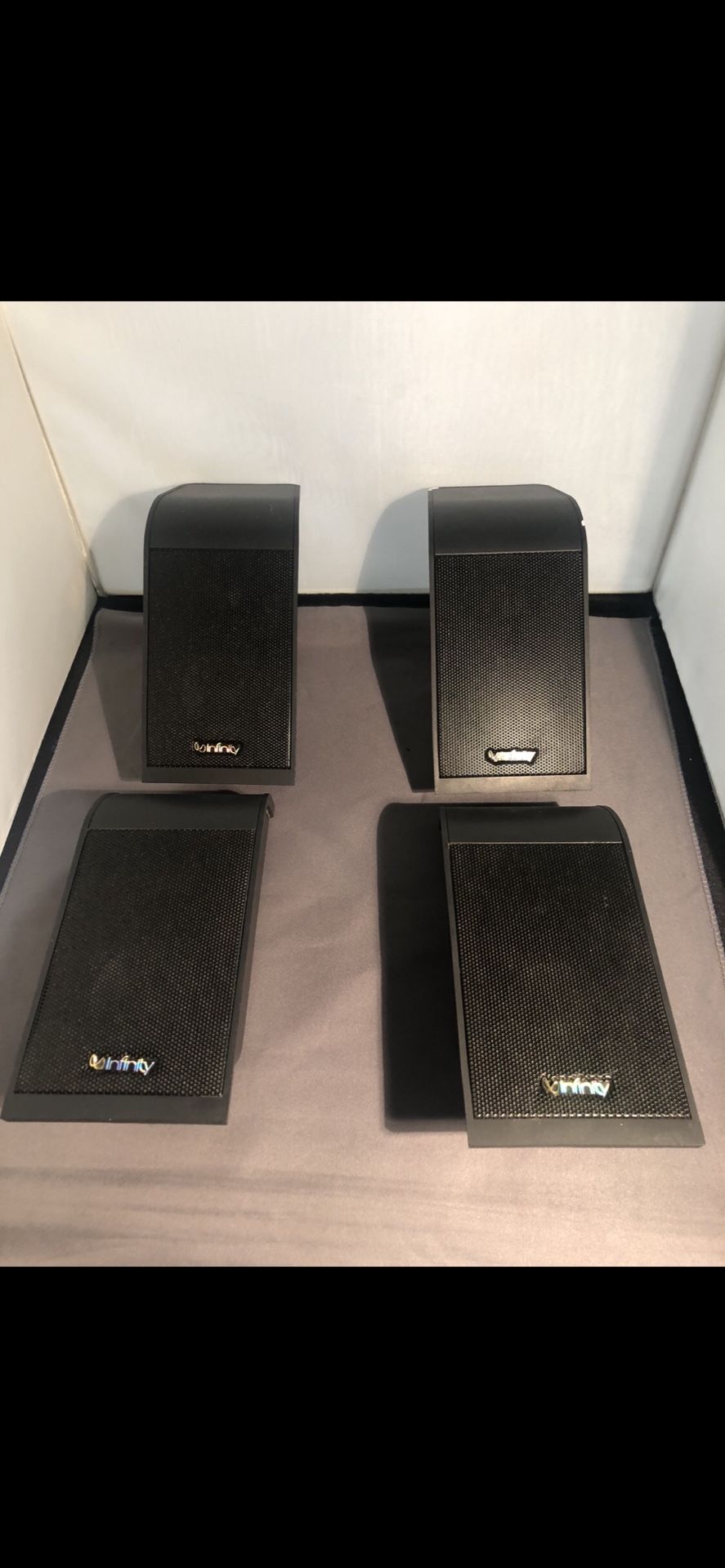 Five piece infinity speakers with subwoofer