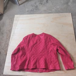 Red Leather Jacket 