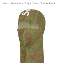 Supreme Heat Reactive Digital Camo Balaclava Multicolor Green ORDER CONFIRMED