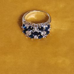 Ring CC Sapphires, Jewelry 
