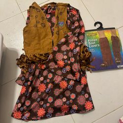 Hippie Costume With Boot Fringe