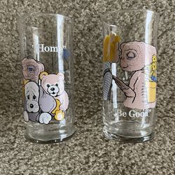 ET Extra Terrestrial Be Good and Home drinking glasses
