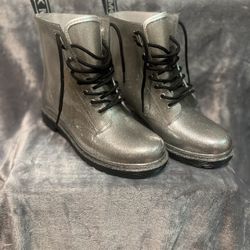 Michael Kors Glitter Combat Boot Size 8 
