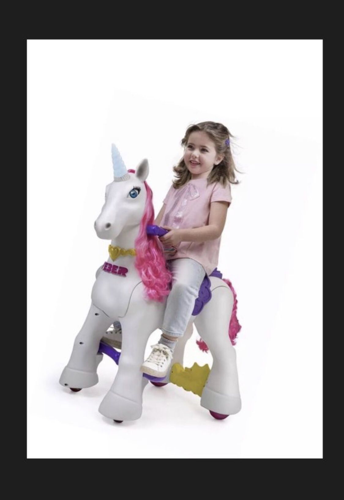 UNICORN Ride On Power Wheels Toy Feber My Lovely Unicorn Walking Electric 12V Battery Powered Toys Animated Pet Horse NEW!