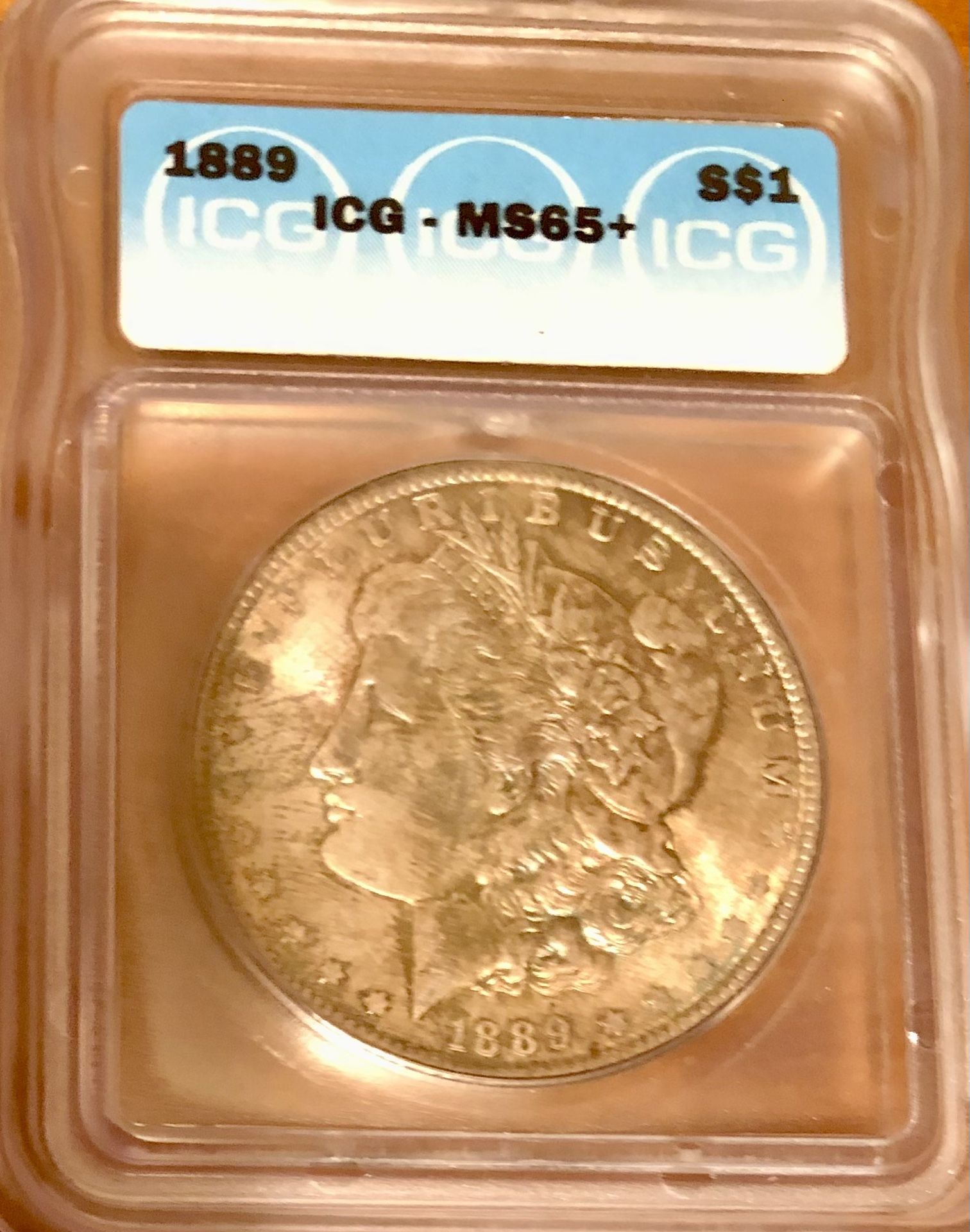 1889 Morgan Graded Silver Dollar