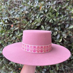 Lack Of Color LoC Sierra Rose Pink Boater Hat Size 59 Cm / Large