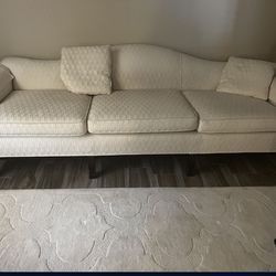 White Antique Couch
