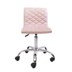 Vanity Chair Rose Gold Faux Leather, New Especial price 