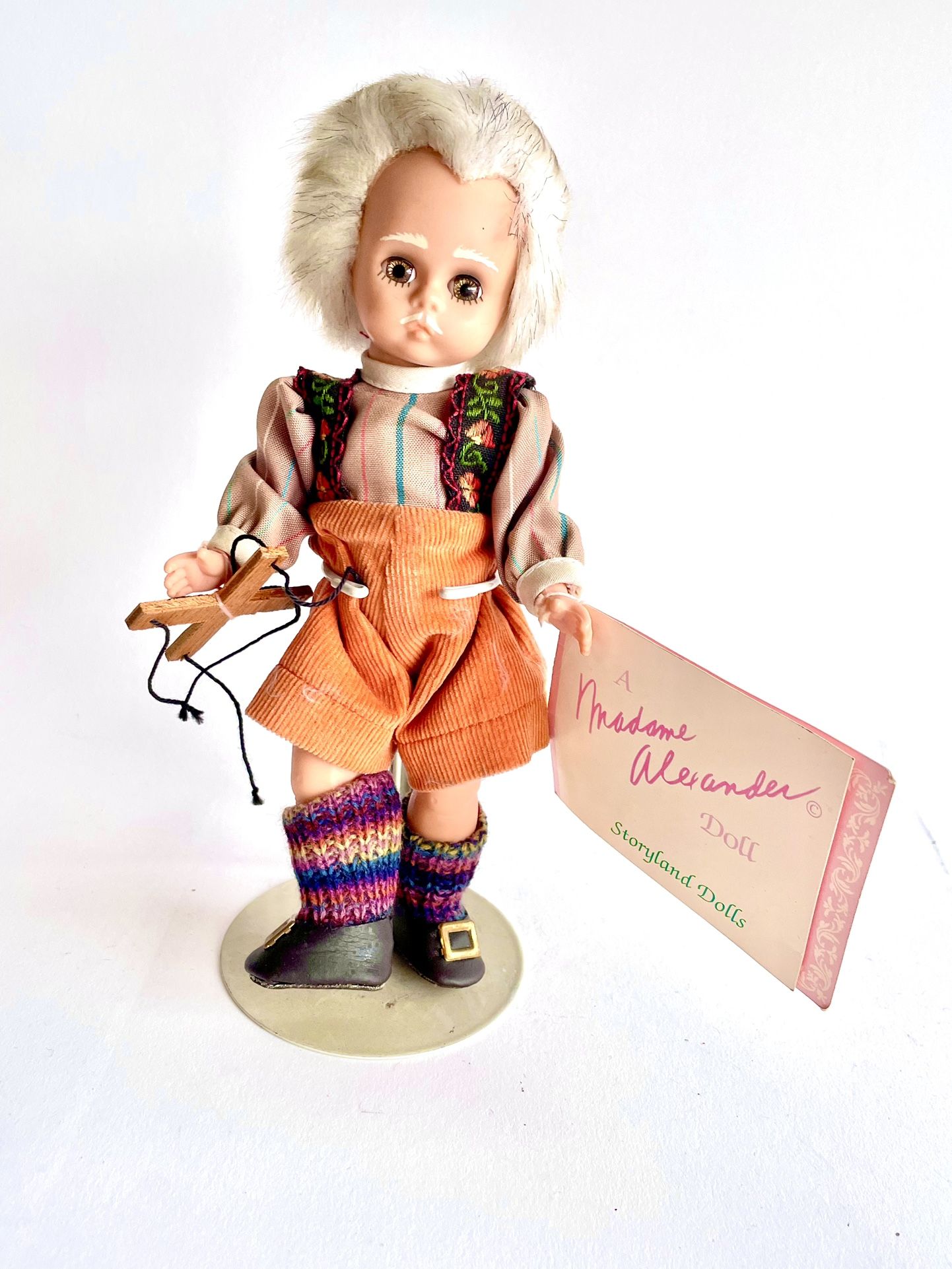 Pinocchio Geppeto Madame Alexander Doll With Stand
