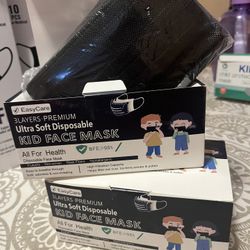 Black Kids Disposable Masks 