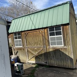 8x12 Lofted Storage  With Metal Roof