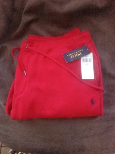 *NEW Polo Ralph Lauren 2XL Red SweatPants