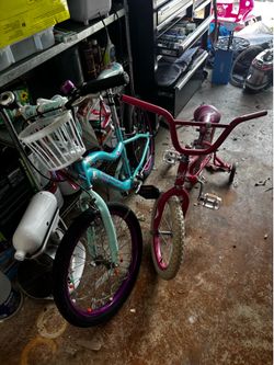 Kids bike good condition 20 for both