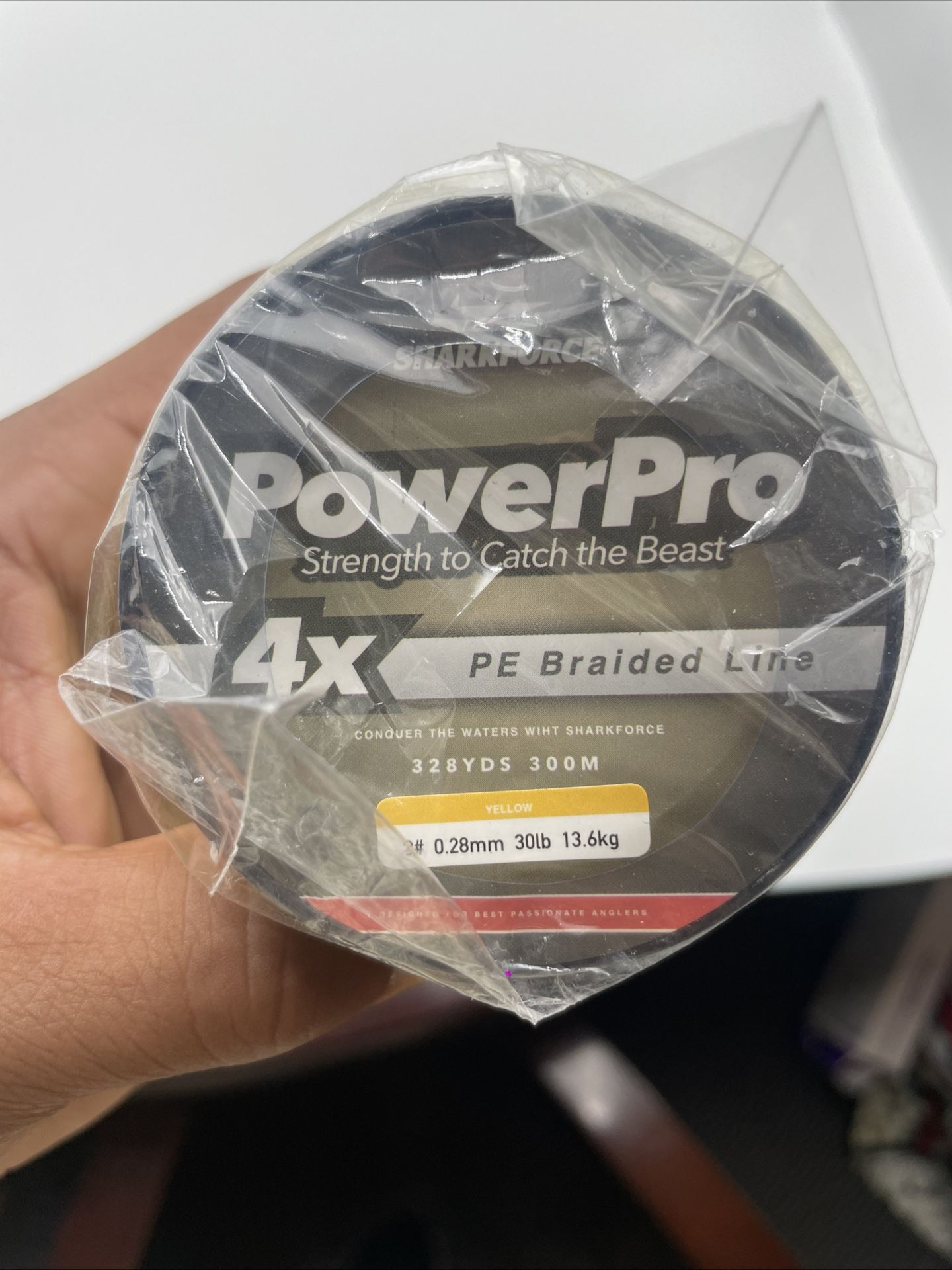 PowerPro 4X PE Braided Fishing Line - 30lb - 328 Yards - Yellow - NEW