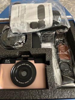 6K Ultra HD Digital Camera with Accessories