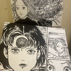 Junji Ito Acrylic Paintings 