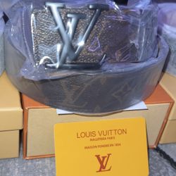 Black And Brown Louis Vuitton Belt 