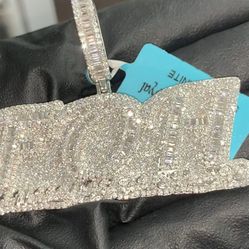 925 Silver Moissanite Pendant 