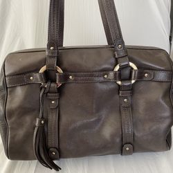 Authentic Bally Leather Boston Bag