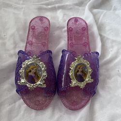 Disney Princess Rapunzel Sparkle Play Shoes – Purple & Pink Glitter Jelly Heels