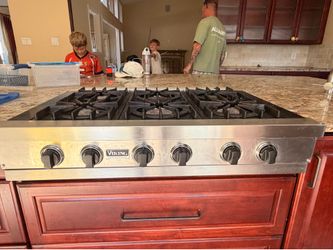 Viking 6 burner range top