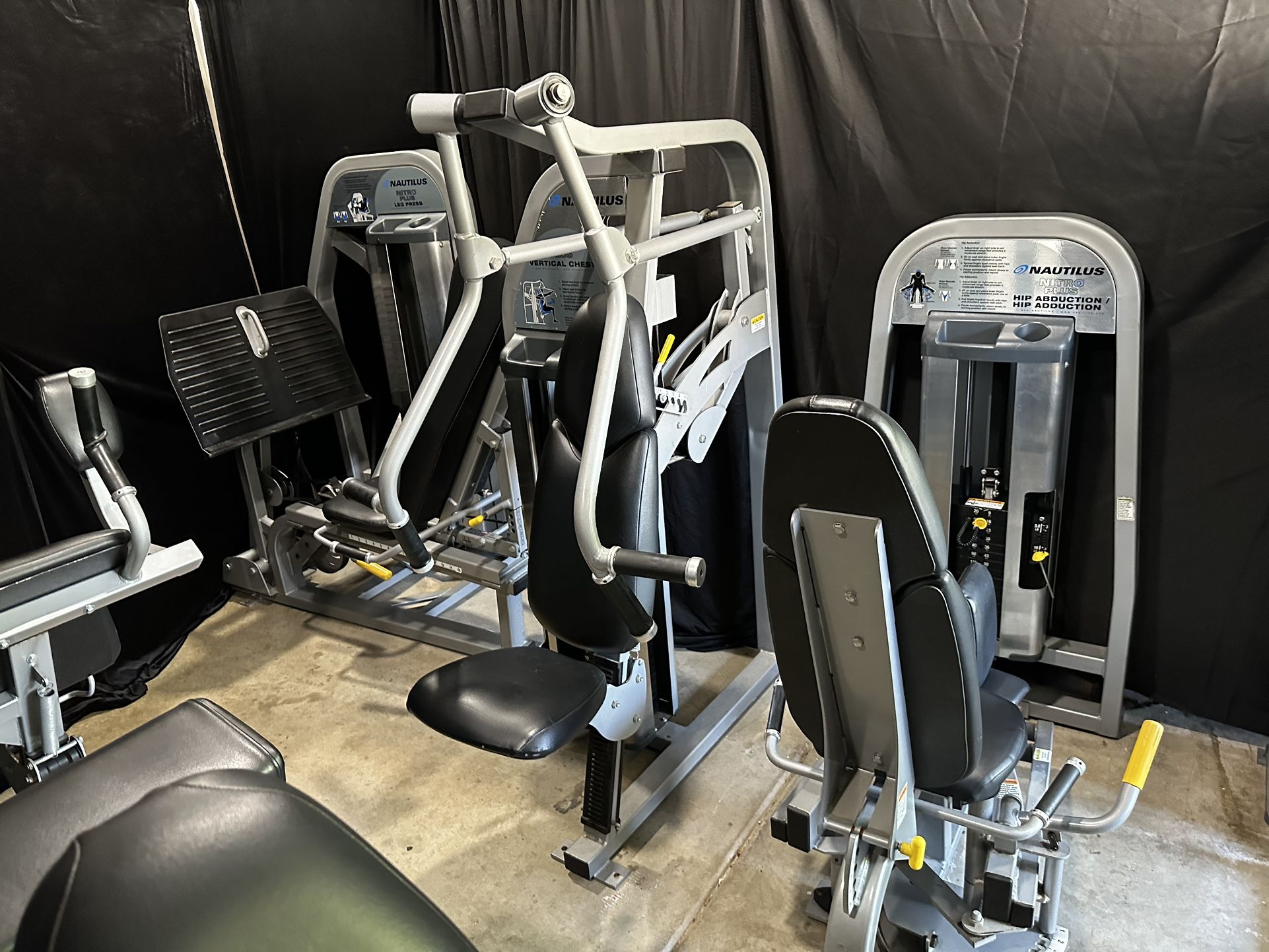 🏋️ Nautilus Nitro Plus Full Gym Package – 8 Commercial Machines: Leg Press, Abdominal, Chest, Row, Overhead Press, Preacher Curl, Seated Leg Curl, Hi