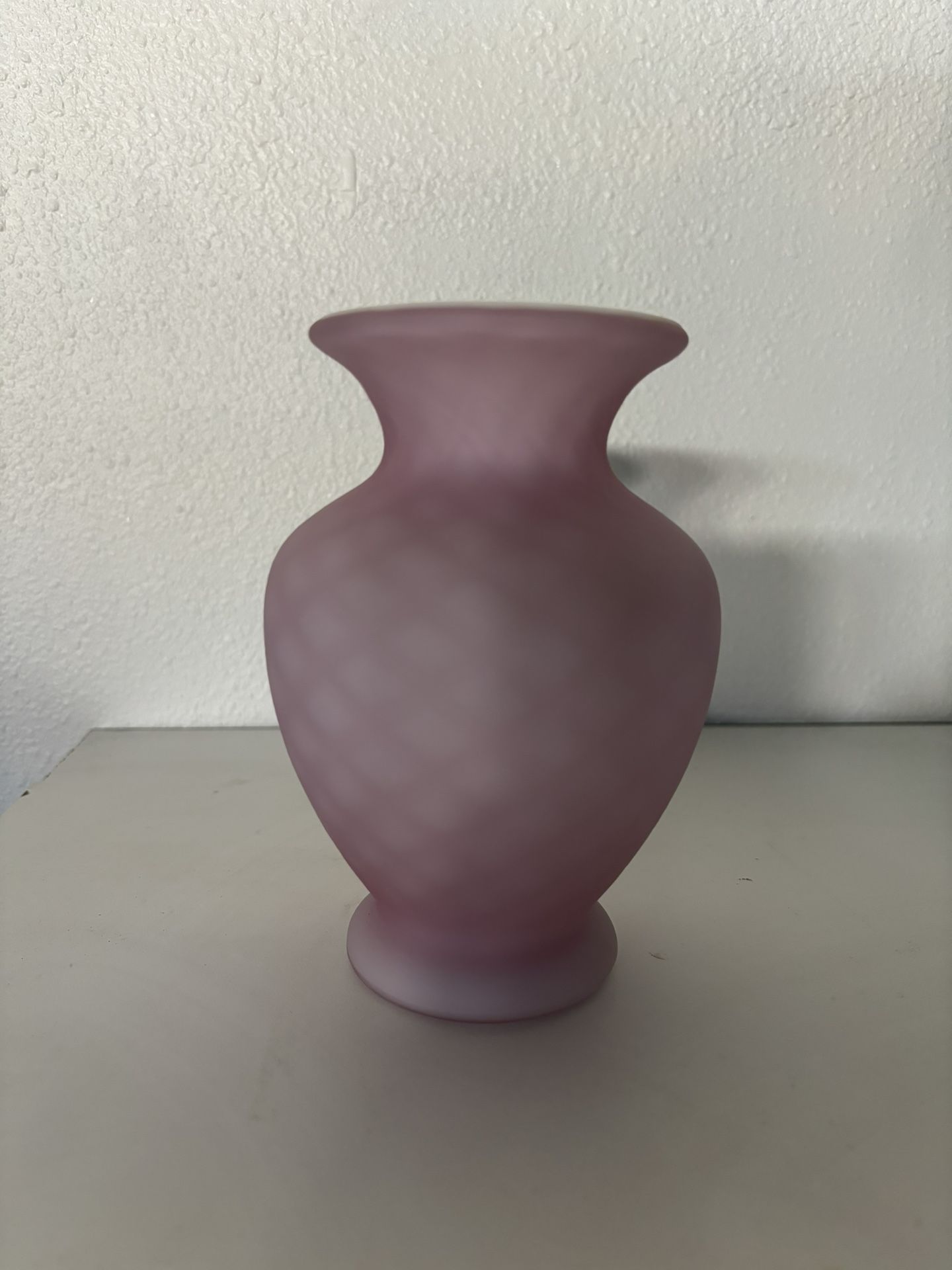 Fenton Small Vase - Lavender And White