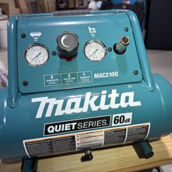 Makita MAC210Q Quiet Series, 1 HP, 2 Gallon, Oil-Free, Electric Air Compressor