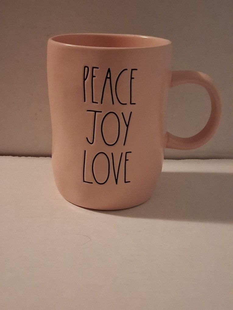 Nice Rae Dunn Peace Joy Love Angel Mug