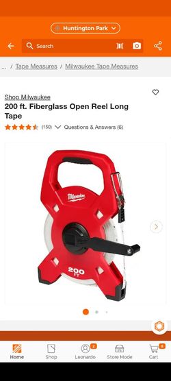 SMilwaukee
200 ft. Fiberglass Open Reel Long Tape