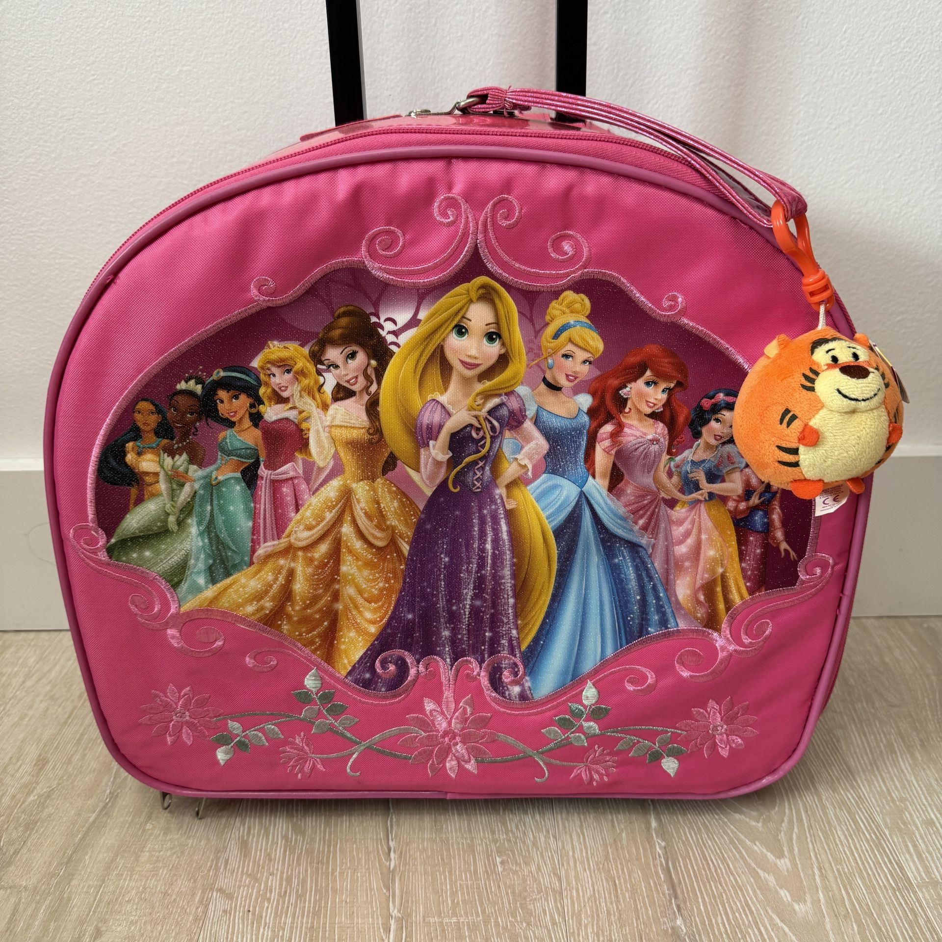 Disney Store Disney Princess Rolling Luggage/Carry-on Suitcase Extending Handle