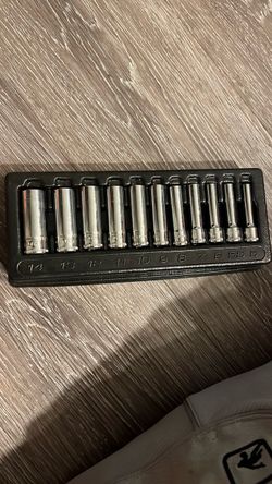 Icon 1/4 Deep Socket Set 5mm–14mm Metric