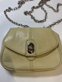 Banana Republic Butter Yellow Leather Convertible Belt Bag / Shoulder Purse