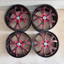 2-3pc Forged Custom Built Asanti Staggered Rims 