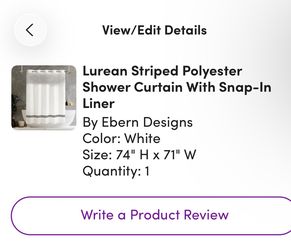 B&W Shower Curtain