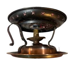 Vintage Stockli Nestal Swiss Copper & Steel Food Warmer,