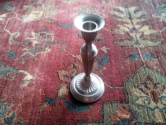 3-CH: Single Pewter Candle Holder