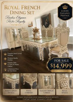 French Royal dinning room set