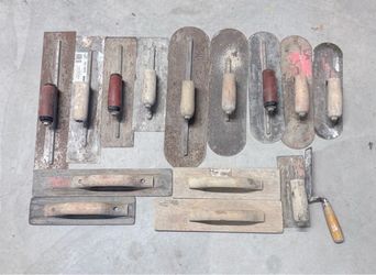 Assorted Concrete Finishing Trowels