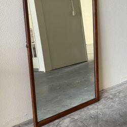 Henredon Walnut Mirror - Vintage 1960s