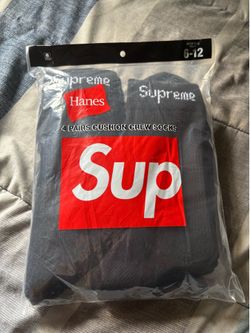 Supreme socks black 4 pack